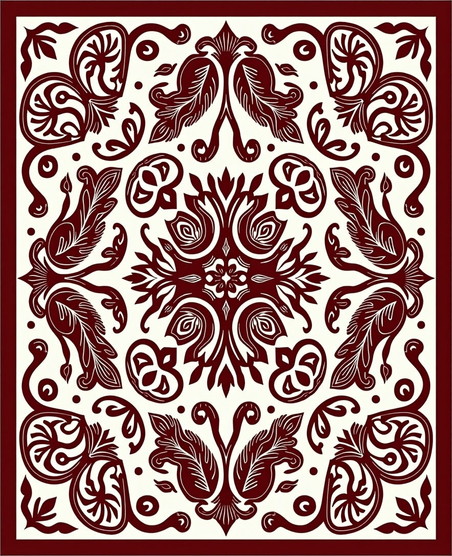 Classic Regal Floral Medallion Design Rug