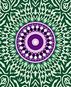 Intricate Floral Mandala Pattern Design Rug