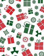 Classic Red Green Gift Boxes Rug