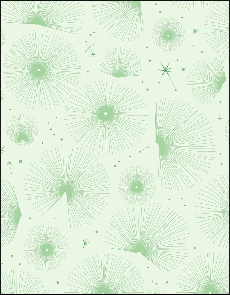 Starburst Mid Century Modern Pattern Rug
