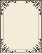 Ornate Black Filigree Corner Design Rug