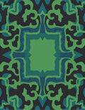 Organic Swirls In Teal And Green Rug