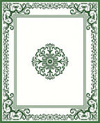 Ornate Dark Green Central Medallion Rug