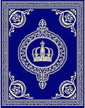 Royal Crest Floral Border Design Rug