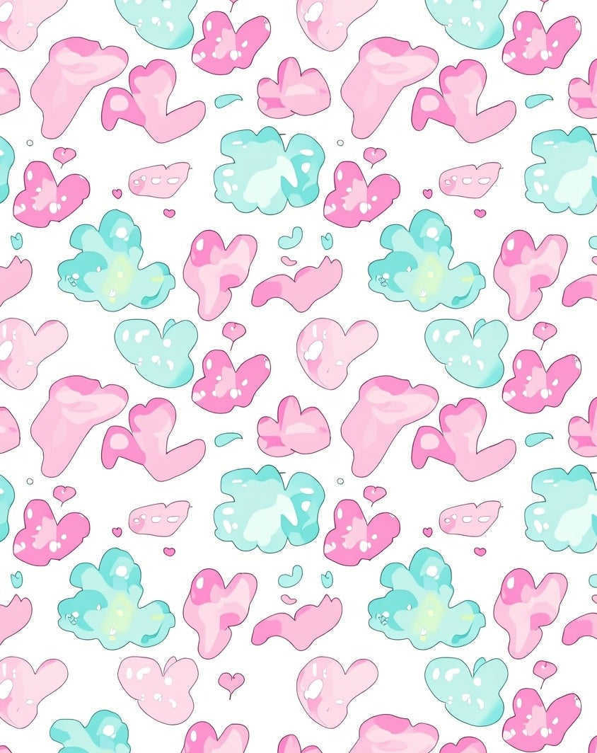 Sweet Pastel Paint Splatter Pattern Rug
