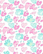 Sweet Pastel Paint Splatter Pattern Rug
