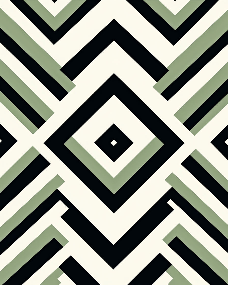 Abstract Geometric Pattern Rug