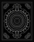 Ornate Mandala White Pattern Rug