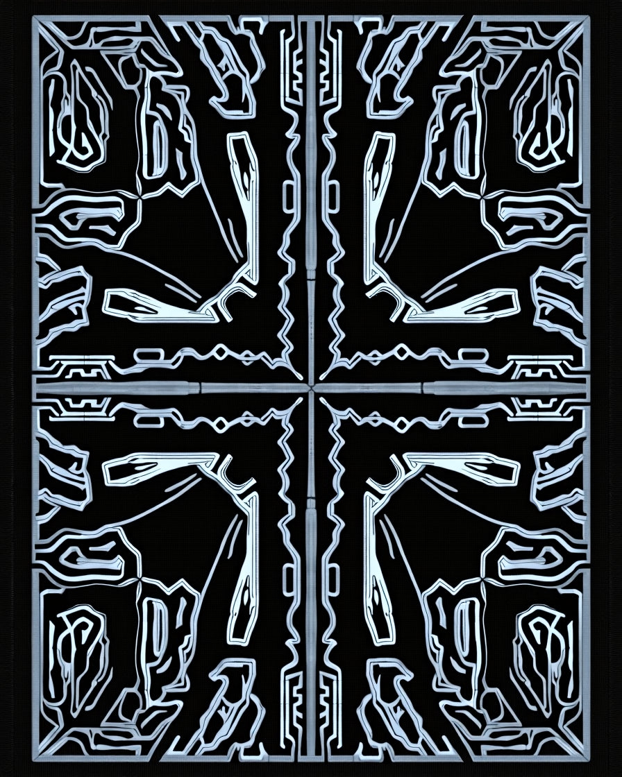 Abstract Geometric Symmetry Design Rug