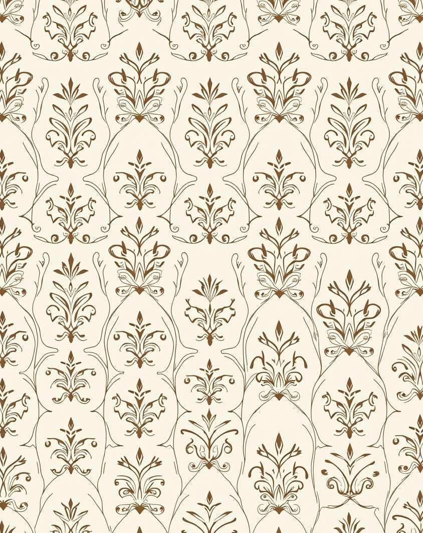 Classic Ornamental Flourish Pattern Rug