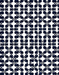 Classic Indigo Abstract Geometric Pattern Rug