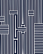Naval White Bold Geometric Stripes Rug