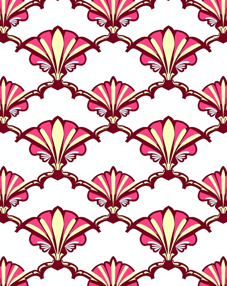 Art Deco Fan Pattern Rug
