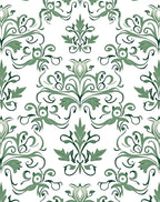 Classic Floral Swirls Art Deco Pattern Rug