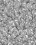 Line Art Botanical Pattern Design Rug
