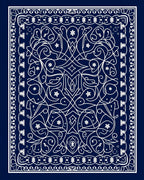 Intricate Ornate Symmetry Pattern Rug