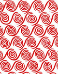 Crimson Swirl Wave Harmony Rug