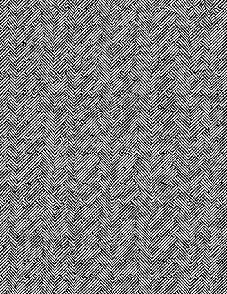 Abstract Black White Geometric Rug