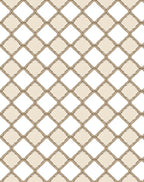 Neutral Tonal Diamond Lattice Rug