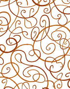 Warm Tones Swirl Pattern Rug