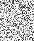 Organic Swirls Pattern Design Rug