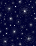 Midnight Bloom Starburst Pattern Rug