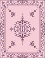 Ornate Floral Mandala Design Rug