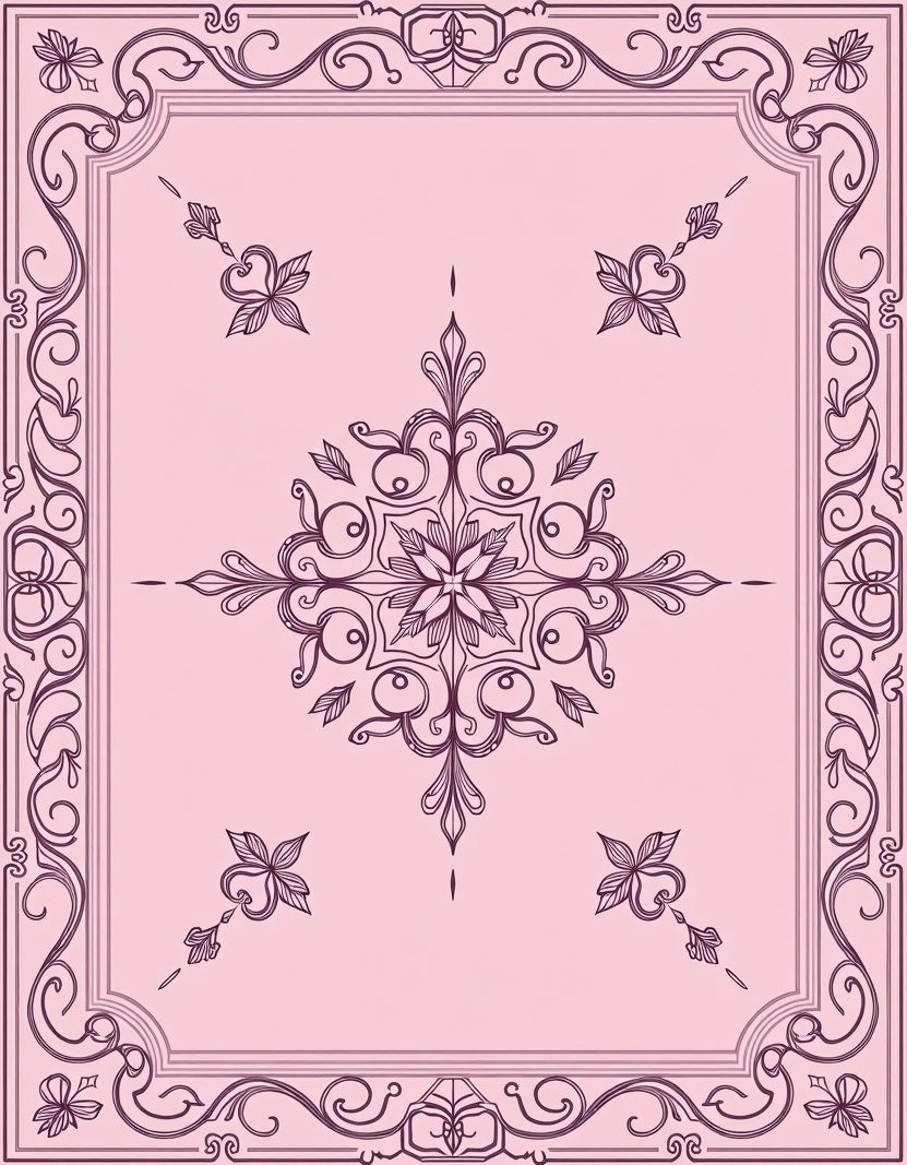 Ornate Floral Mandala Design Rug