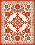 Ornate Floral Bordered Classic Design Rug