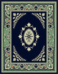Art Nouveau Floral Border Design Rug