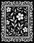 Floral And Leaf Pattern Rug