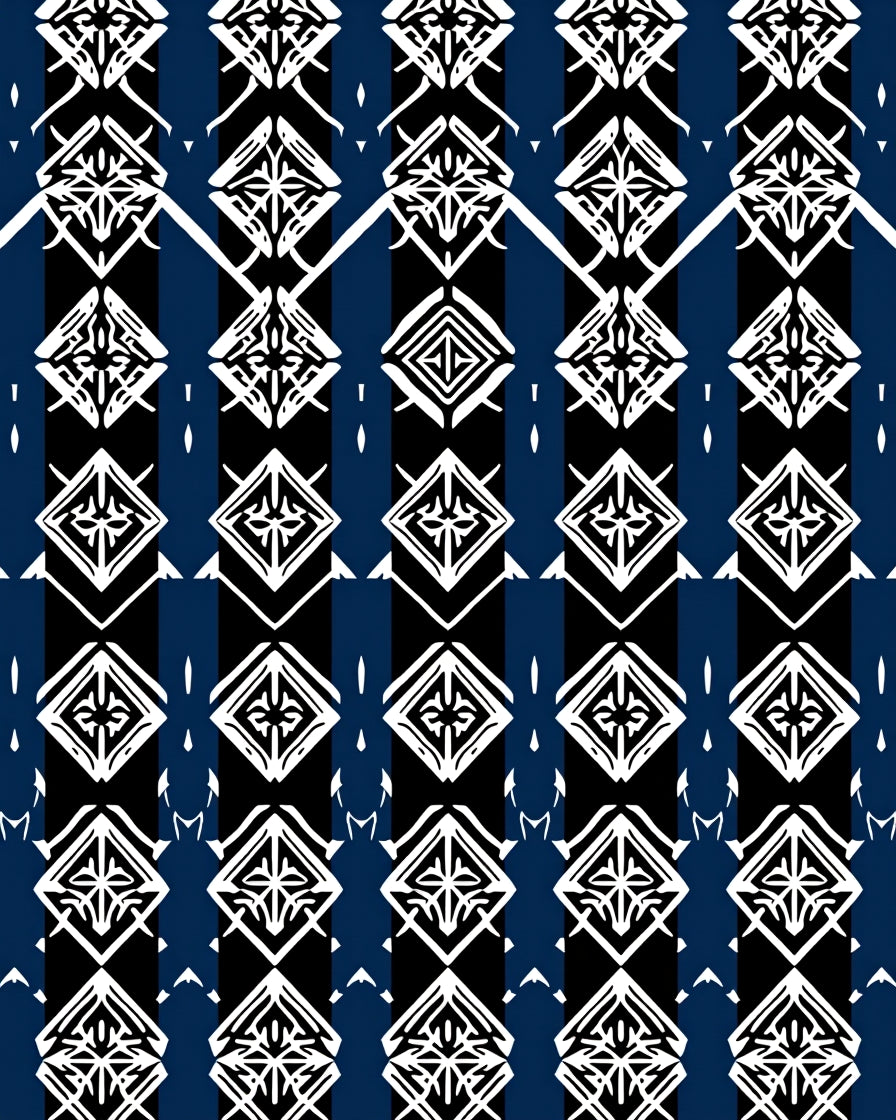 Classic Diamond Stripe Pattern Rug