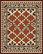Traditional Geometric Floral Inspired Rug