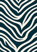 Dark Beige Wavy Stripe Pattern Rug