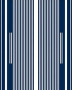 Navy And White Vertical Stripes Pattern Rug