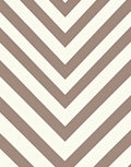 Chevron Beige White Stripes Design Rug