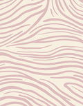Soft Pink Zebra Stripe Pattern Rug