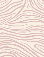 Soft Pink Zebra Stripe Pattern Rug