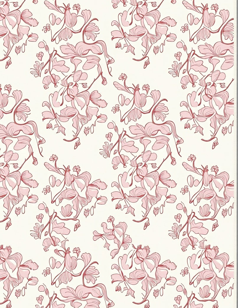 Delicate Floral Pattern Delight Rug