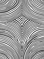 Bold Black White Curved Lines Rug