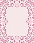 Pink Art Nouveau Flourishes Rug