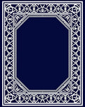 Classic Ornate Geometric Border Design Rug