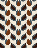 Retro Abstract Floral Pattern Rug