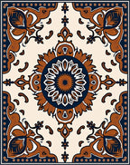 Classic Floral Medallion Pattern Rug