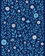 Art Nouveau Floral Vine Pattern Rug