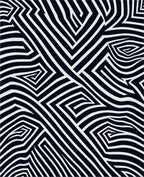 Abstract Geometric Striped Maze Design Rug