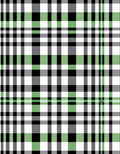 Green White Black Tartan Plaid Rug