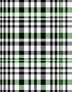 Green White Black Tartan Plaid Rug