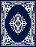 Classic Floral Bordered Medallion Rug