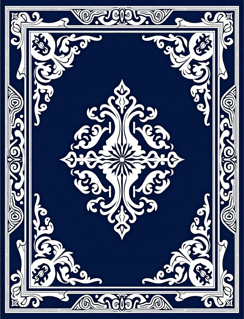 Classic Floral Bordered Medallion Rug